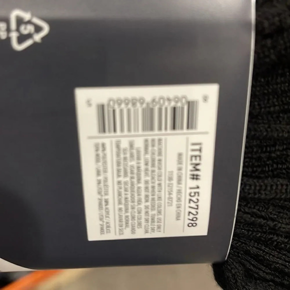 Weatherproof Vintage Outdoor Crew Socks 5 PAIR Pack all Black Gray Toe and Heel - Picture 5 of 5